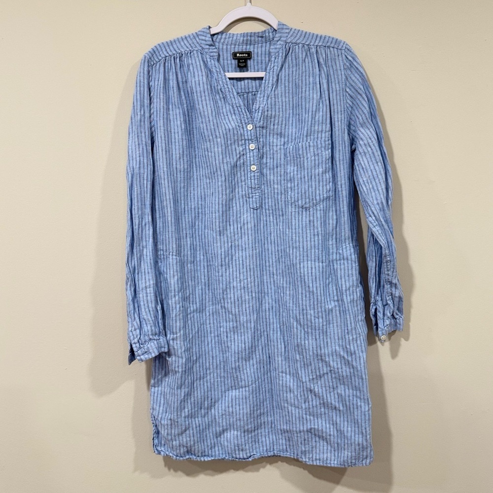 Roots Camrose 100% Linen Shirt Dress 2293